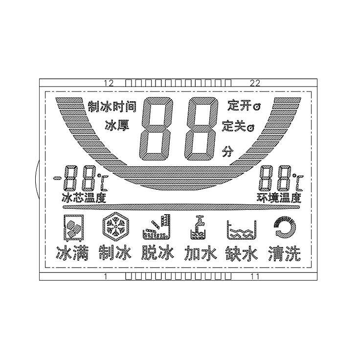 断码显示屏VA黑膜屏电工仪表LCD液晶屏 断码显示屏VA黑膜屏电工仪表LCD液晶屏